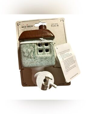 New Red Shed Ceramic Fairy House Plug-In Wax Warmer